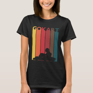 Camiseta Corrida de Kart Vintage para Crianças Piloto de Ka