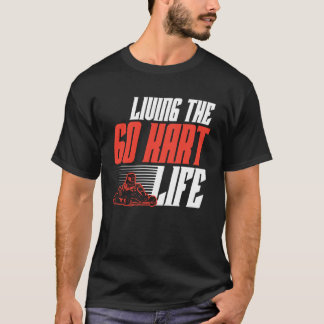 Camiseta Corrida de Kart Vintage Vivendo a Vida do Kart