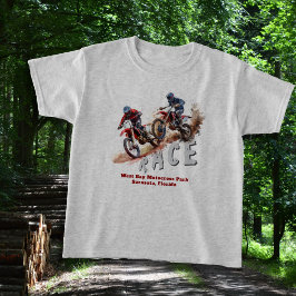 Camiseta Corrida de Moto Bicicleta Motocross Meninos person
