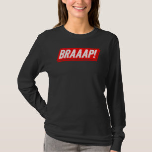 Camiseta Corrida de Moto Motocross Braap Bicicleta