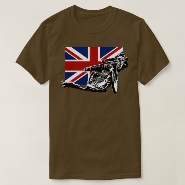 Camiseta Corrida de Motociclismo do Reino Unido 1  (Frente do Design)