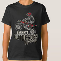 Corrida de Motocross de bicicleta Dirt NAME Person