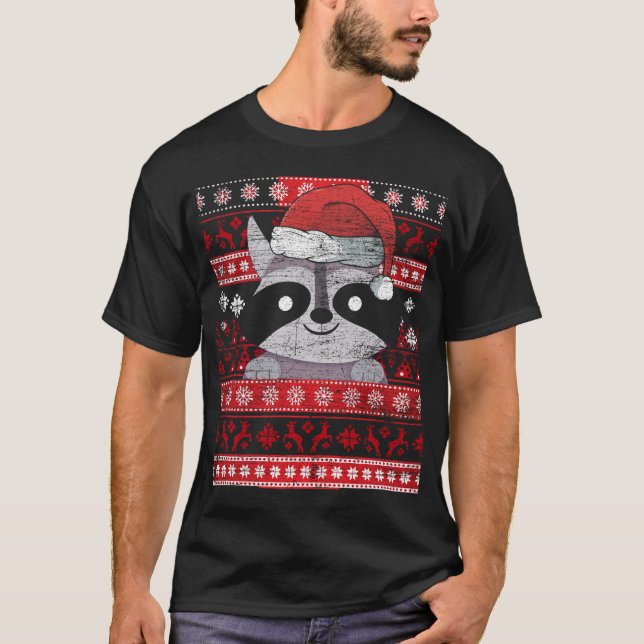 Camiseta Corrida de Natal Feia de Animais (Frente)