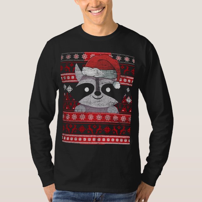 Camiseta Corrida de Natal Feia de Animais (Frente)
