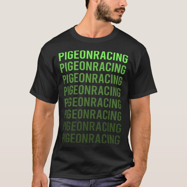 Camiseta Corrida de Pombo Gradiente Branco (Frente)