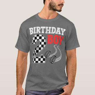 Camiseta Corrida de segundo aniversário Birthday Boy Racing
