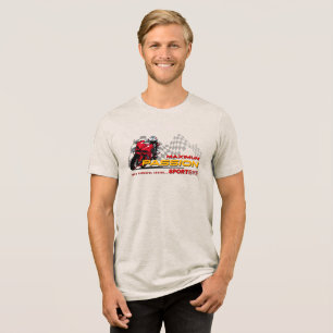 Camiseta Corrida de Superbike Paixão Máxima Gráfico de Moto