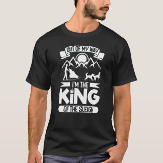 Camiseta Corrida de trenó puxado por cães husky do Alasca e