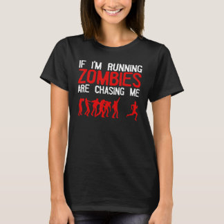 Camiseta Corrida de Zumbi para Homens Mulheres Halloween Co