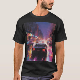 Camiseta Corrida dinâmica de paisagem urbana