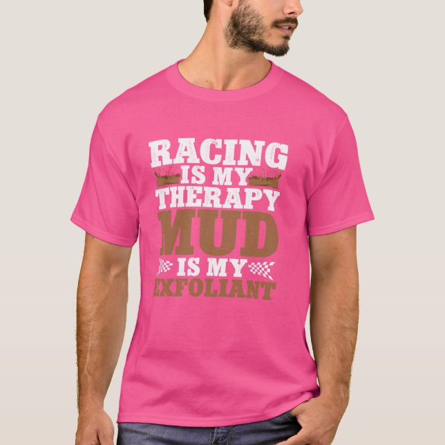 Camiseta Corrida É Minha Lama De Terapia É Minha Aventura E (Frente)