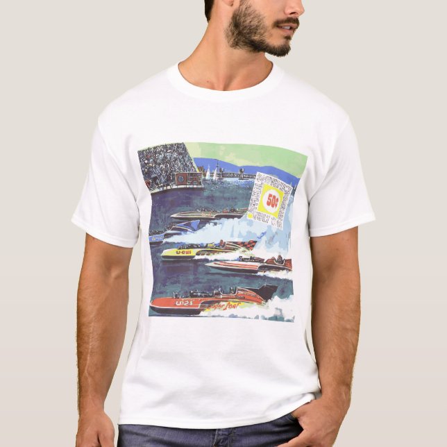 Camiseta Corrida em Vintage Thunderboat (Frente)