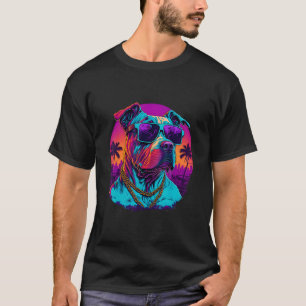 Camiseta Corrida engraçada do American Pit Bull Terrier Col