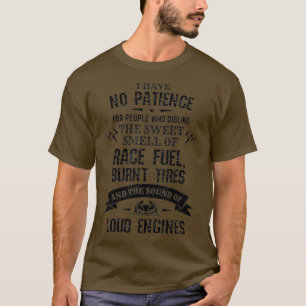 Camiseta Corrida Engraçada Para Entusiastas De Automóveis