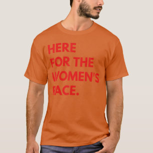 Camiseta corrida esportiva aqui para a corrida feminina ami