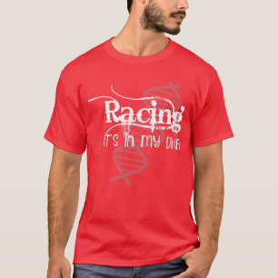 Camiseta Corrida Está no Meu DNA Piloto Carro de Corrida Di