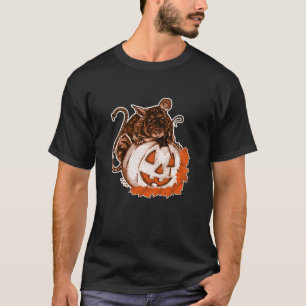 Camiseta Corrida Laranja de outubro no Teto de Halloween de