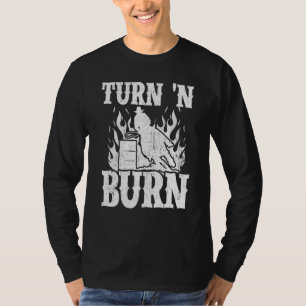 Camiseta Corrida Legal De Cavalo De Corrida E Queimadura De