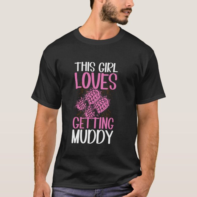 Camiseta Corrida na lama para crianças (Frente)