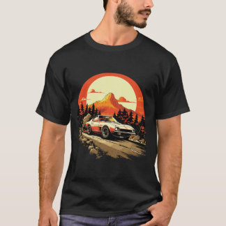 Camiseta Corrida para Automóveis Retroativos Japoneses - Dr