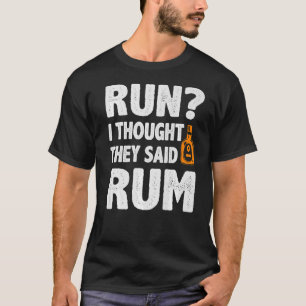 Camiseta Corrida Pensei Que Dissesse Rum Triathlon Maratona