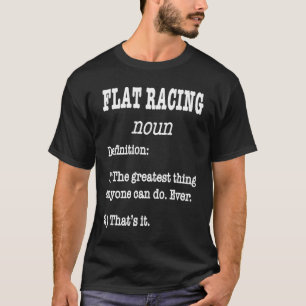 Camiseta Corrida Retro Plana Definição Falsa Para Cavaleiro
