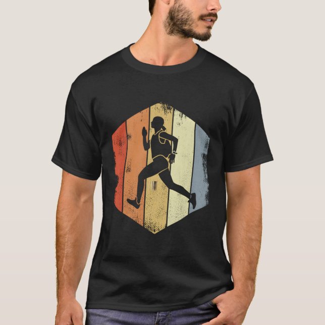 Camiseta Corrida Triatleta em Execução (Frente)