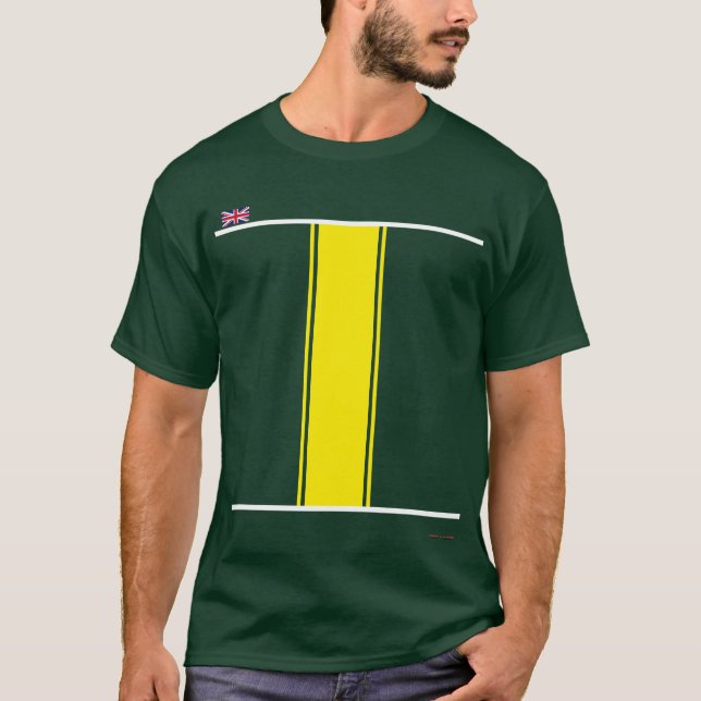 Camiseta Corrida Verde com Corrente Clássica 60 (Frente)