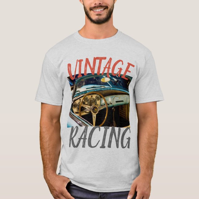 Camiseta Corridas de Carros Antigos #8 (Frente)