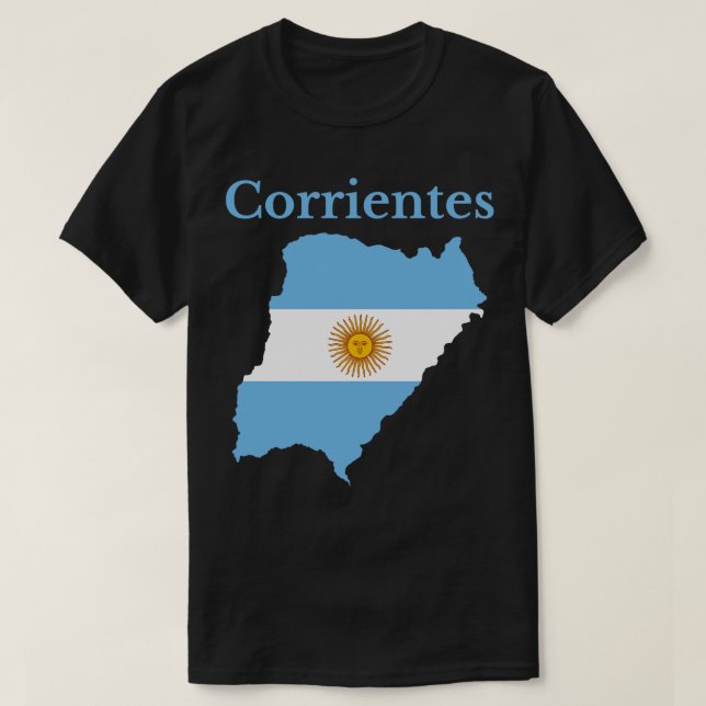 Camiseta Corrientes Província Argentina (Frente do Design)