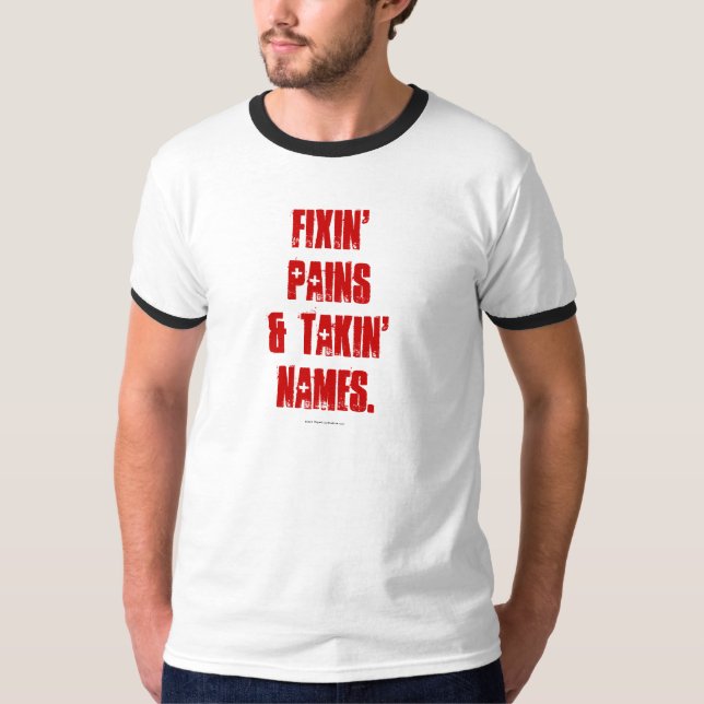 Camiseta Corrigindo os Nomes de Dores e Dores (Frente)