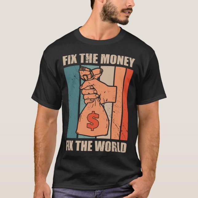 Camiseta Corrigir O Comerciante Criptocurrency Crypto (Frente)