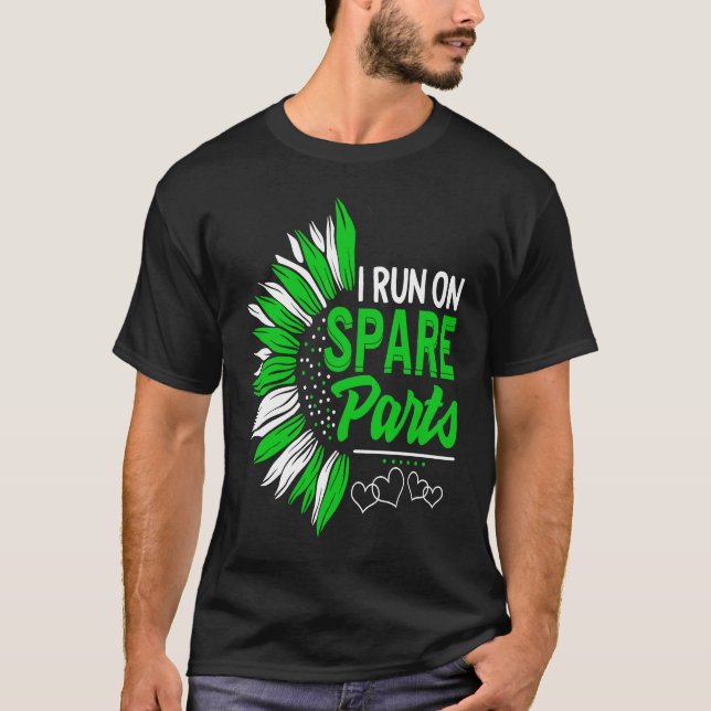 Camiseta Corro Em Peças Sobressalentes Transplante De Rim H (Frente)