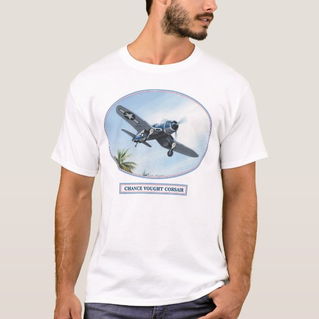 Camiseta Corsário de Vought F4U da possibilidade (Frente)