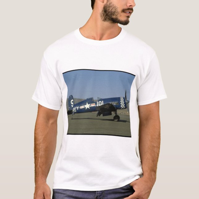 Camiseta Corsário de Vought F4U, plano de asas, planos de (Frente)