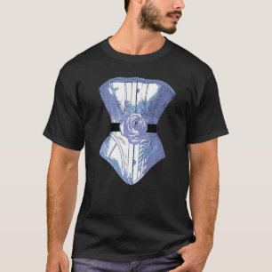 Camiseta Corset Azul E Rosa