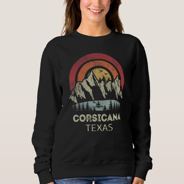 Camiseta Corsicana Texas Mountain Sunset Sunrise Kayaking (Frente)