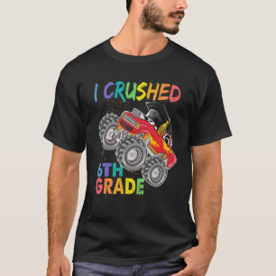Camiseta Corta De Volta Ao Caminhão Monstro Da Escola Eu Es