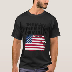 Camiseta Corta O Cabelo Dos Mullet O Homem Mito O Mullet