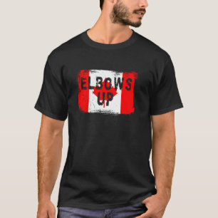 Camiseta Corta o canadense orgulho de humor de hóquei na ba