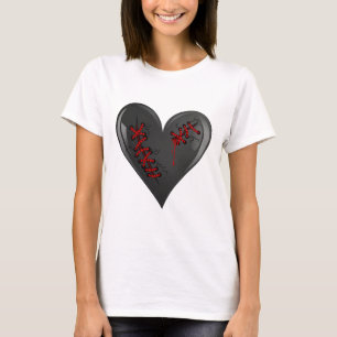 Camiseta Corta-se a hemorragia preta, quebra-se o Gótico ca