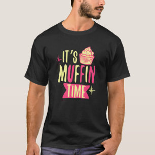 Camiseta Corta Seu Muffin Time Cupcake Fazendo Muffin