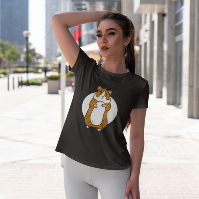 Camiseta Cortado Hamster em Pé (Criador carregado)