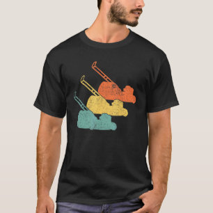 Camiseta Cortador de grama cortando jardinagem jardineiro