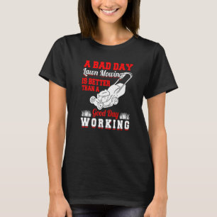 Camiseta Cortador de grama cortando Jardineiro Jardim Jardi