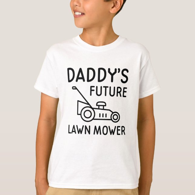 Camiseta Cortador de Grama do Papai Futuro (Frente)