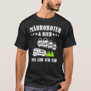 Camiseta Cortador de Grama Robótico Cerveja Robô Cortador d