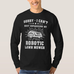 Camiseta Cortador de Grama Robótico Robô Cortando Grama