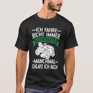Camiseta Cortador de Relva Montado Trator de Jardim Relva