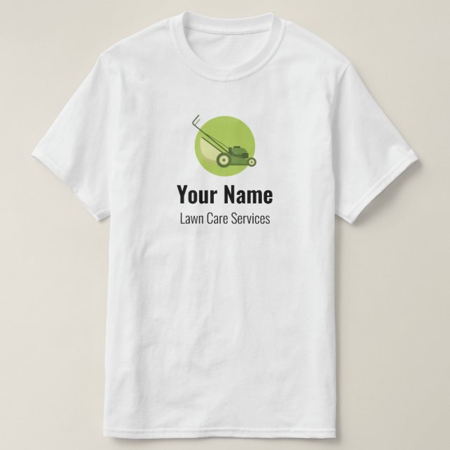 Camiseta Cortador personalizável para jardinagem (Frente do Design)